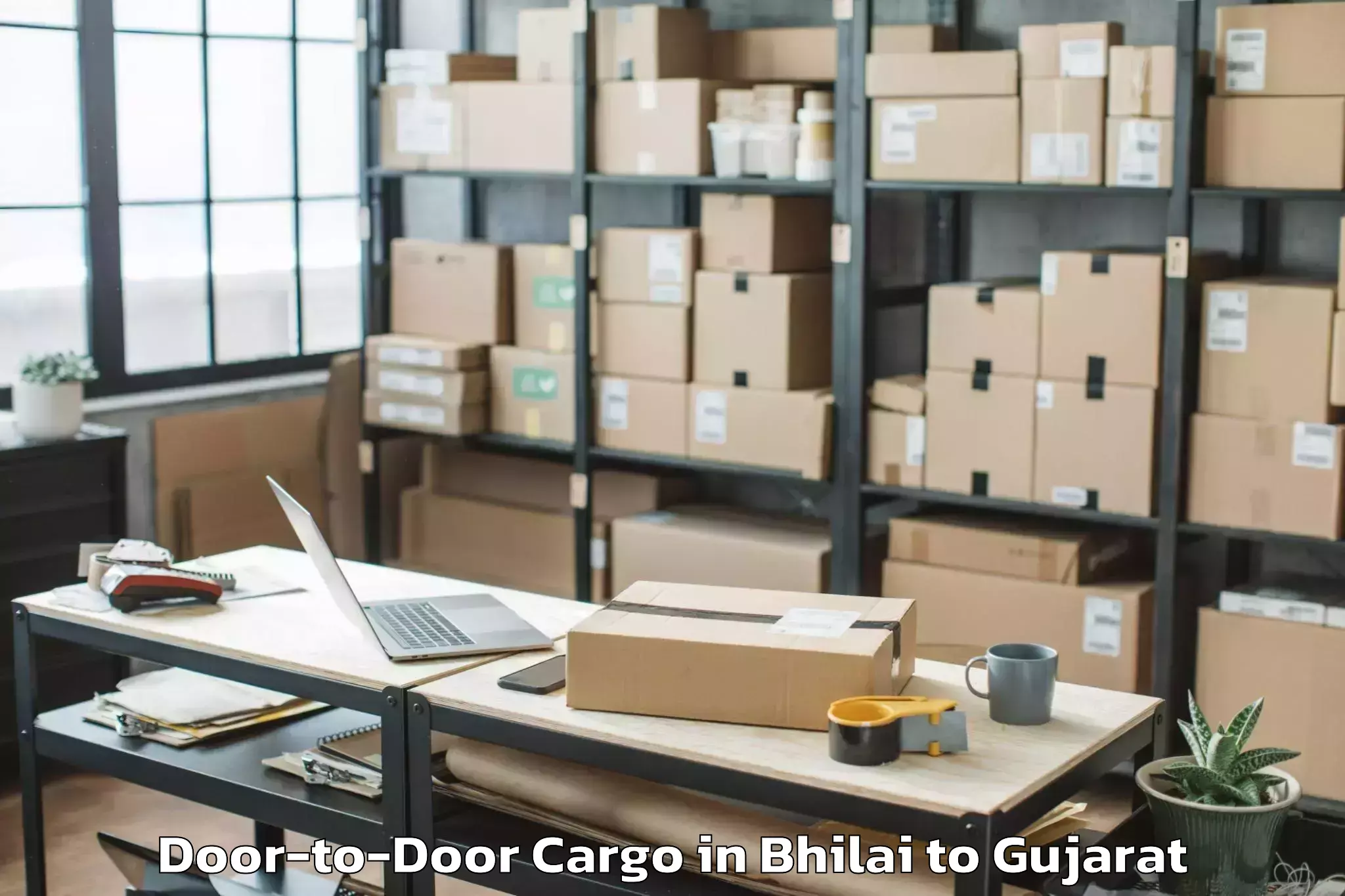 Top Bhilai to Bedi Door To Door Cargo Available